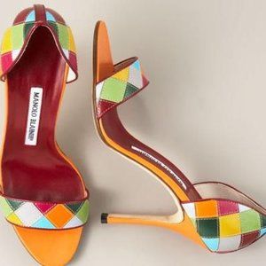Manolo Blahnik “Patchwork d’Orsay” Pumps